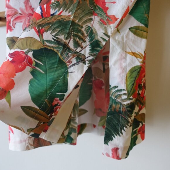 Gianni Bini Thea Camp Shirt XS S Medium M SM Small Hawaiian Tropical Bliss vacay - Picture 8 of 16